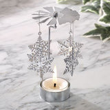Rotating Snowflake Candle Holder