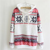 Cozy Winter Print Hoodie