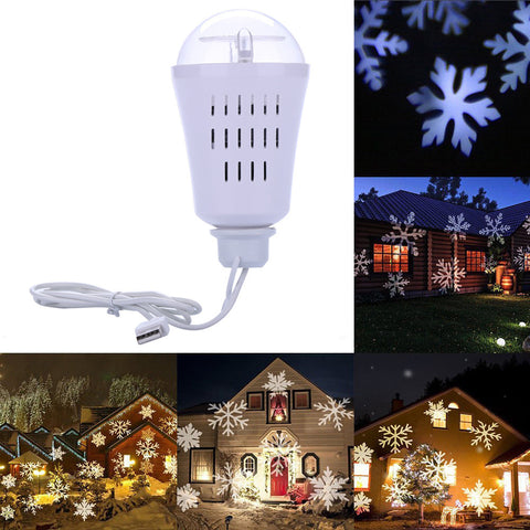 Snowflake Laser Light Projection Bulb