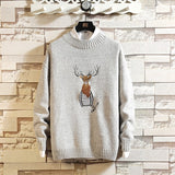 Deer in Glasses Knitted Pullover